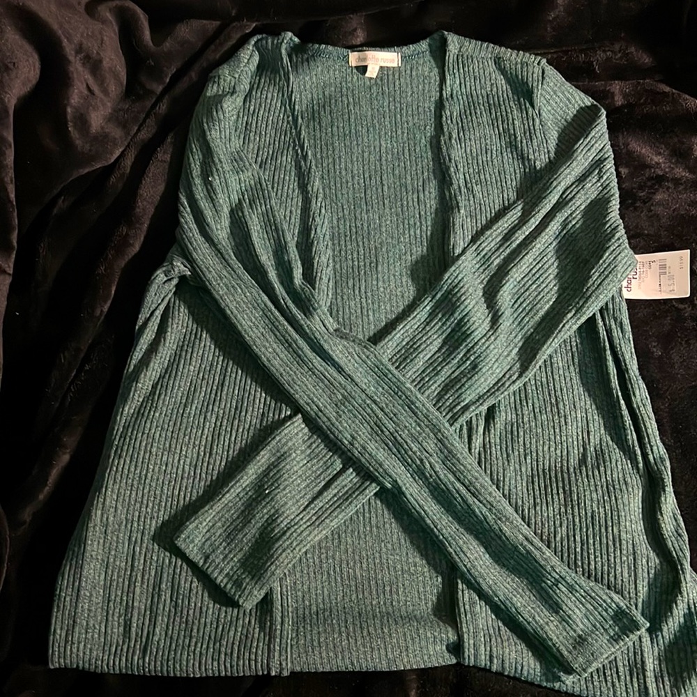 NWT teal/green cardigan